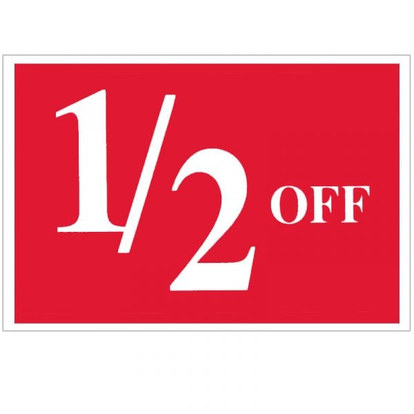 1/2 Off