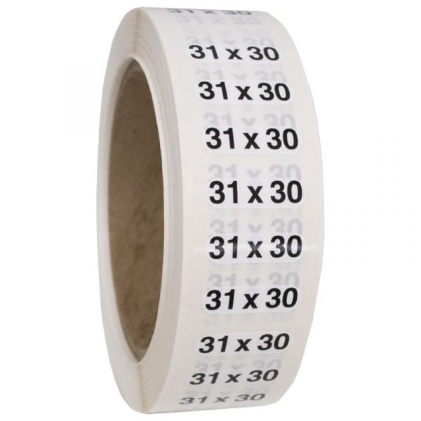 Size 31x30 labels