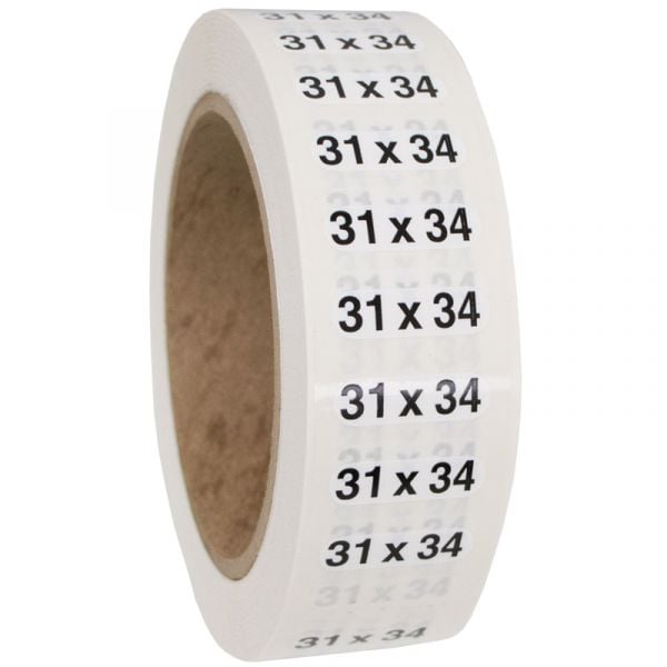 Size 31x34 labels