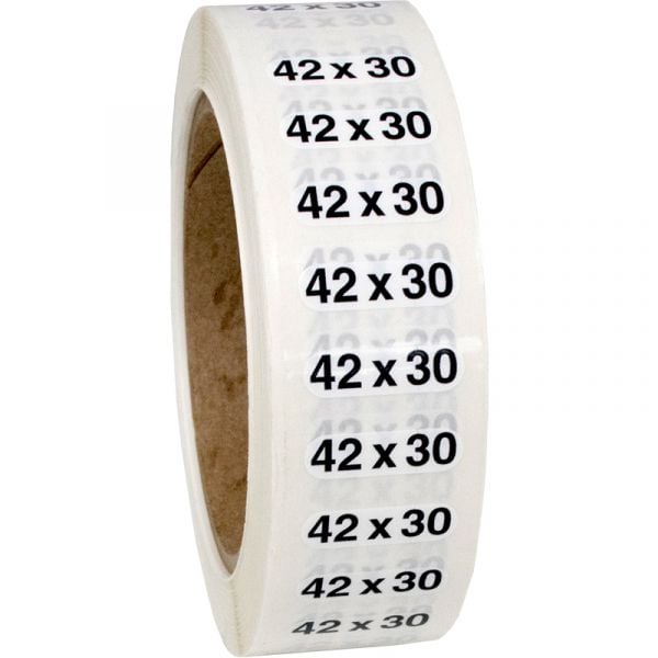 Size 42x30 labels
