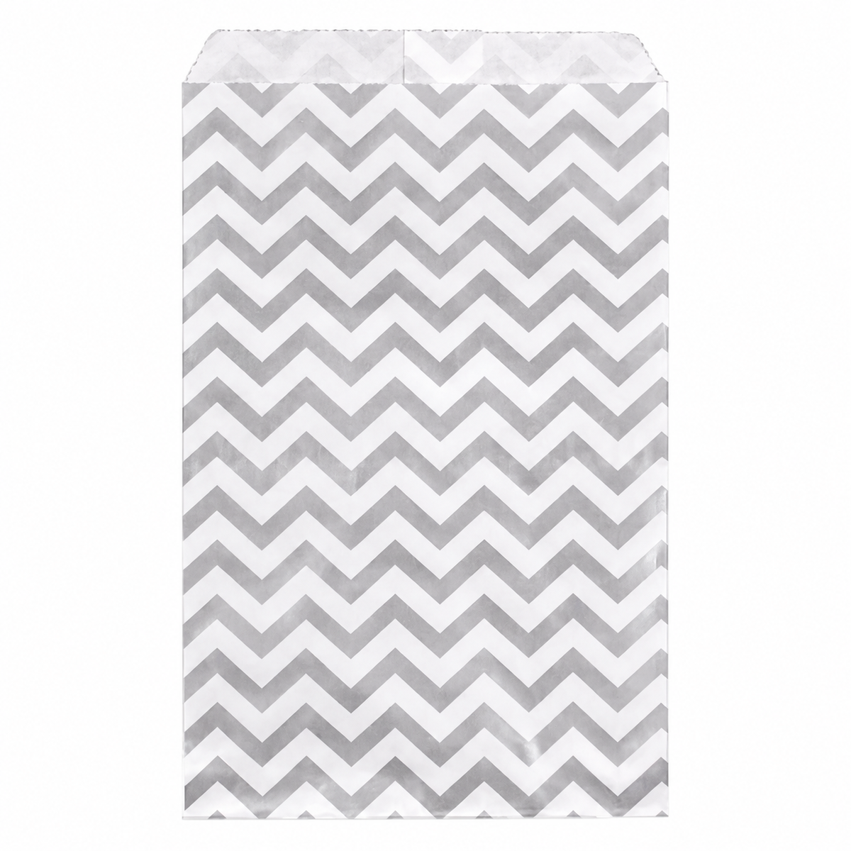 Silver Chevron jewelry bag
