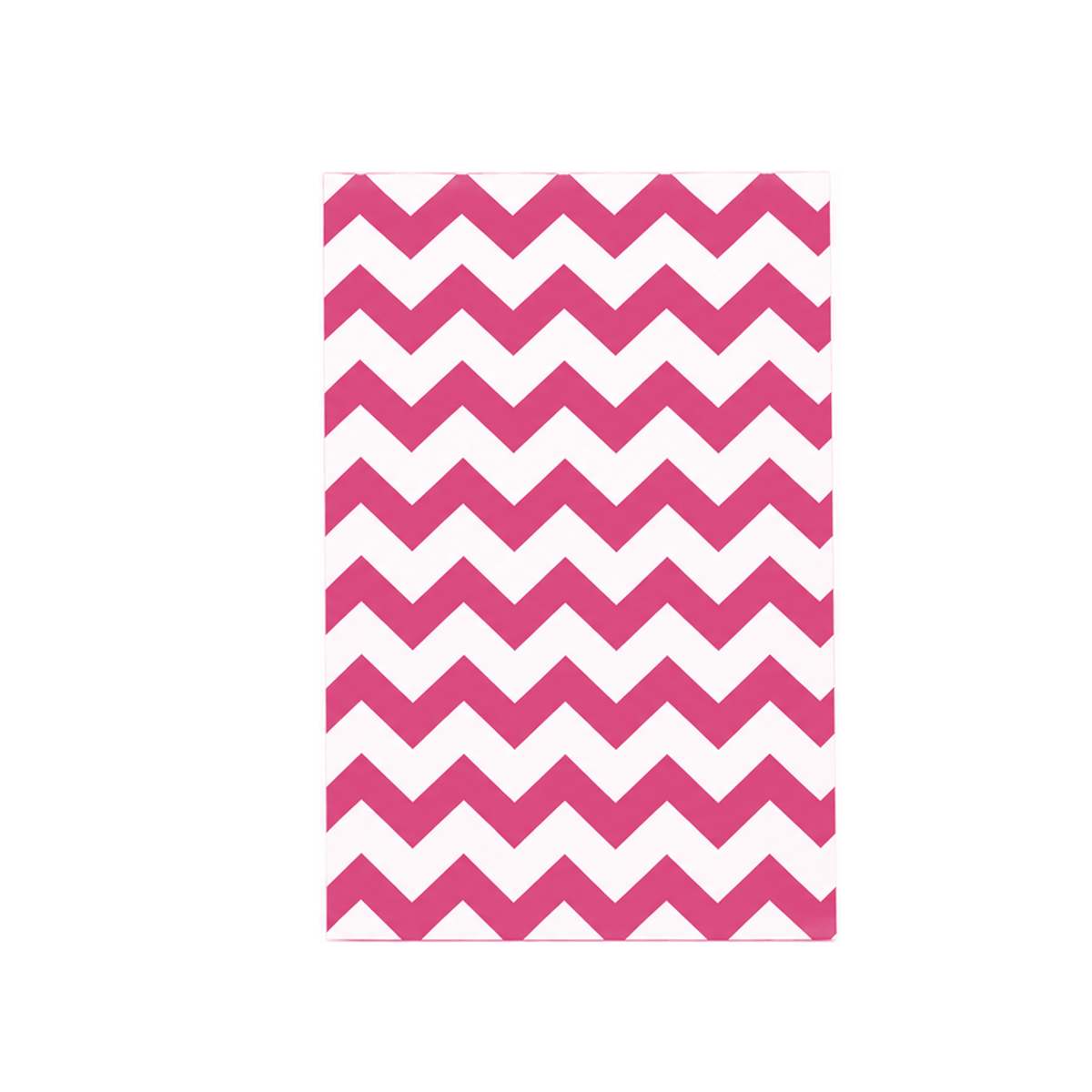 Pink Chevron Jewelry Bag — 6x9 — Kraft footprint