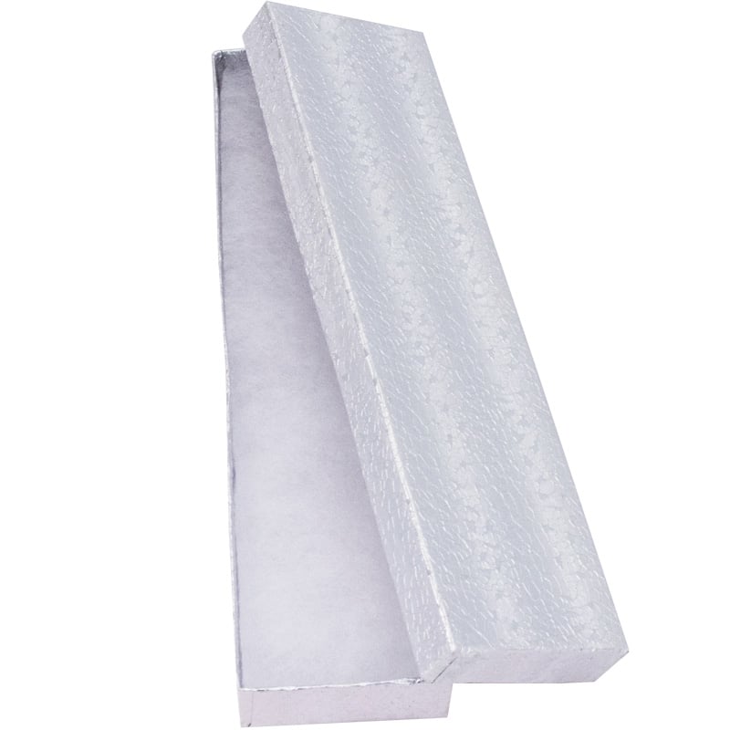 Silver Elongated Jewelry Box