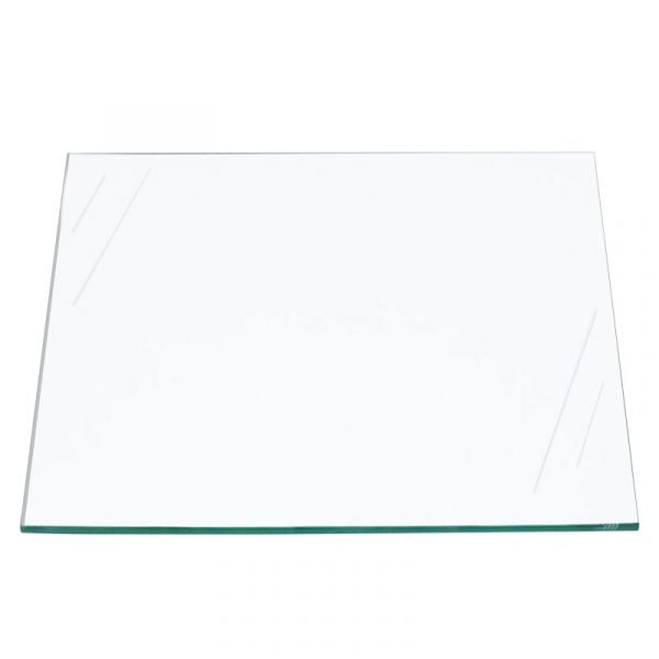 Clear tempered glass shelf — 12 × 12 in