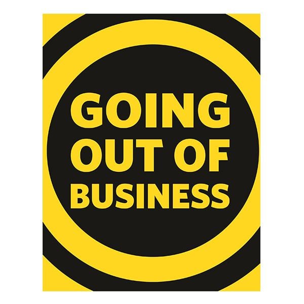 Going Out Of Business Poster
