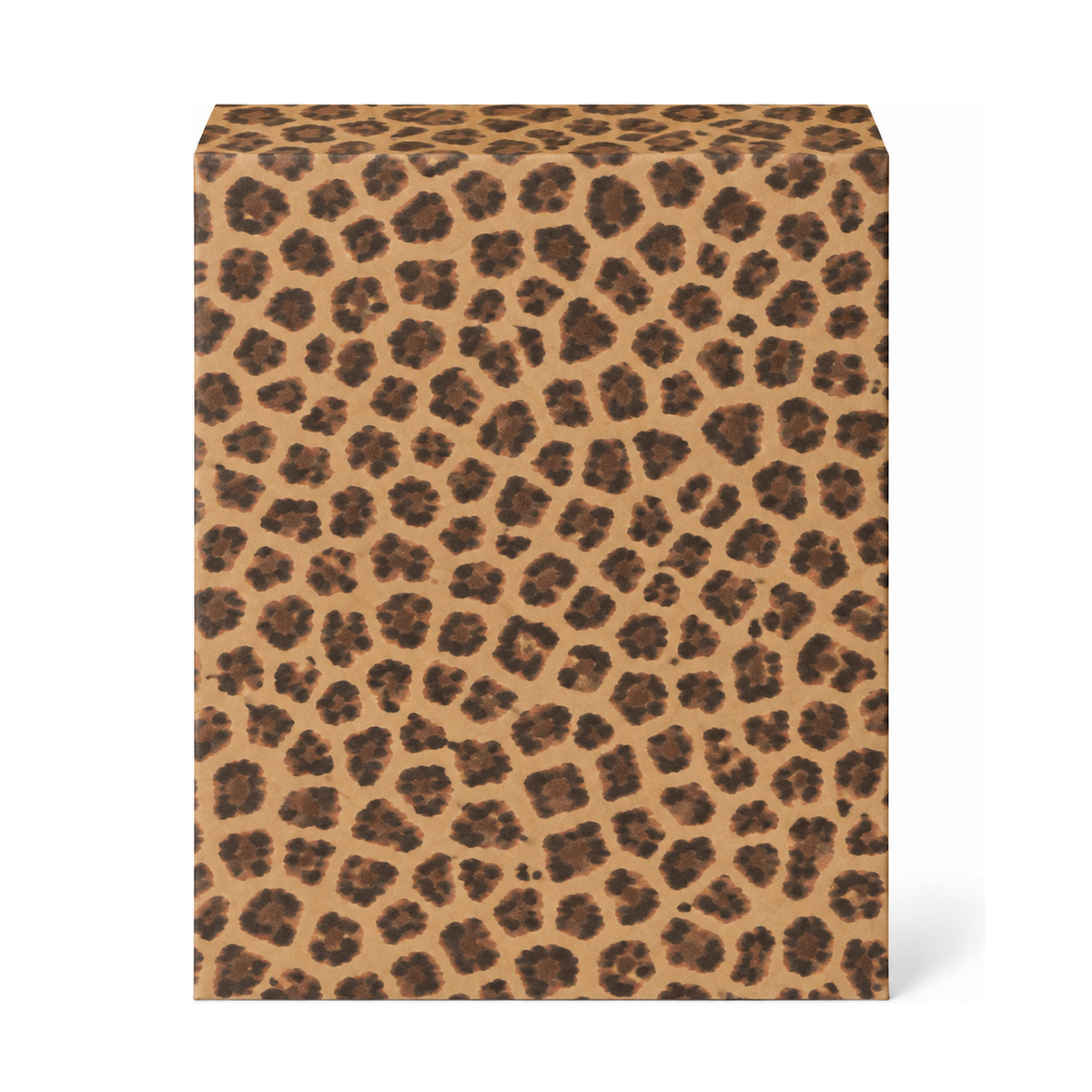 Leopard Kraft Paper Jewelry Bag — 8-1/2x11 — Kraft footprint