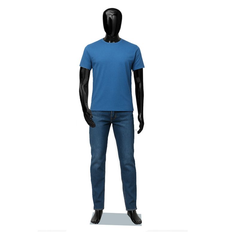 Plastic Male Mannequin Black M2GB-TAB wearing apparel