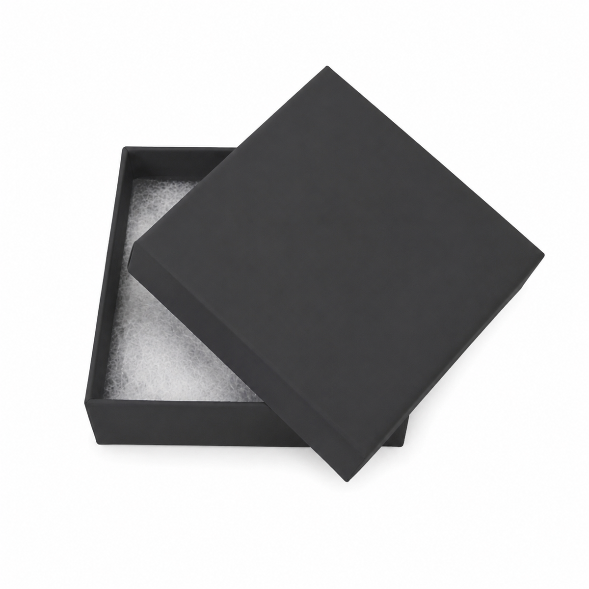 Matte Black Square Jewelry Box