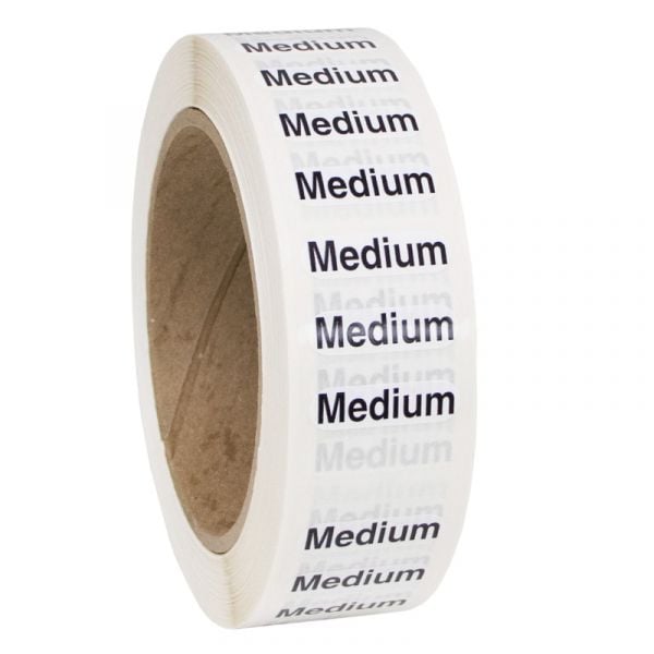 Size Medium labels