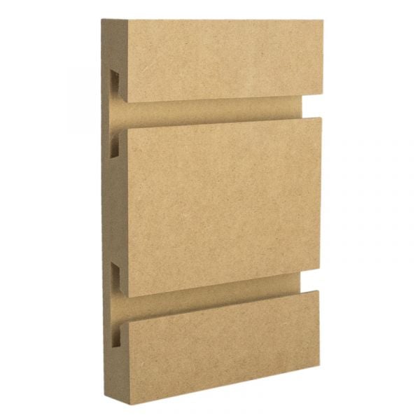 Slatwall Panel — Paint Grade — Side-angle view (primary)