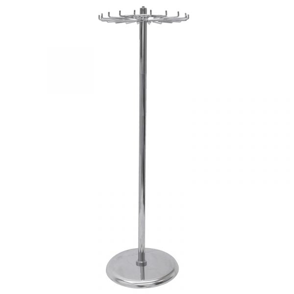 Belt/Tie Rack - Chrome - Round