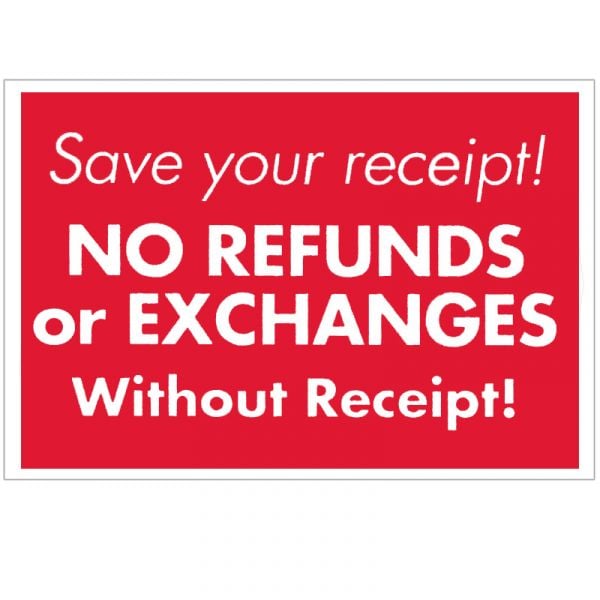 Save your receipt!