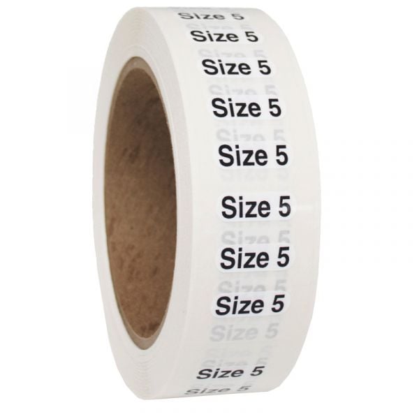 Size 5 labels