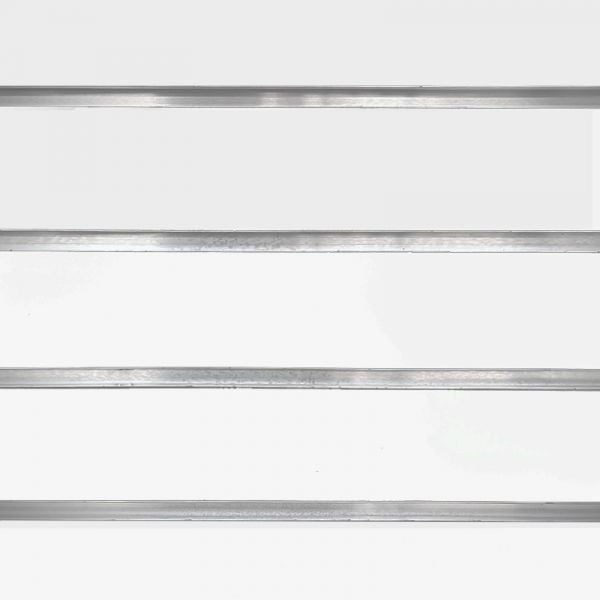 Slatwall 4-Way Display With Aluminum Inserts