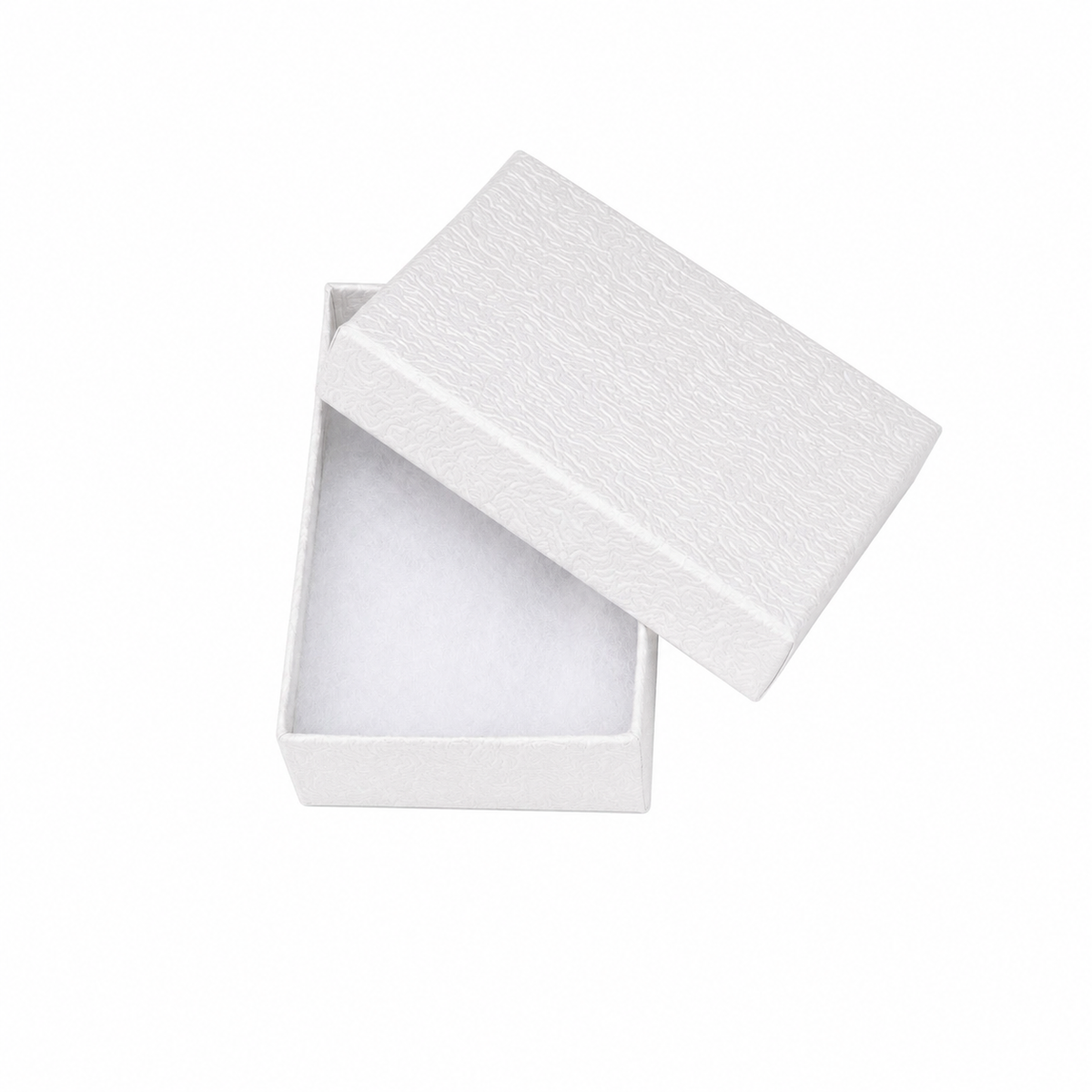 White Swirl Medium Jewelry Box