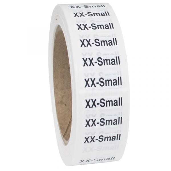 Size XX-Small labels