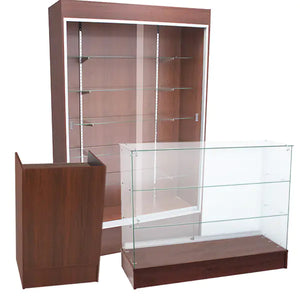 Display Cases - Walnut