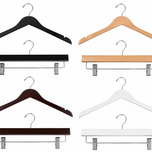 Black Wood Clothing Hangers