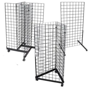 Black Grid Merchandisers