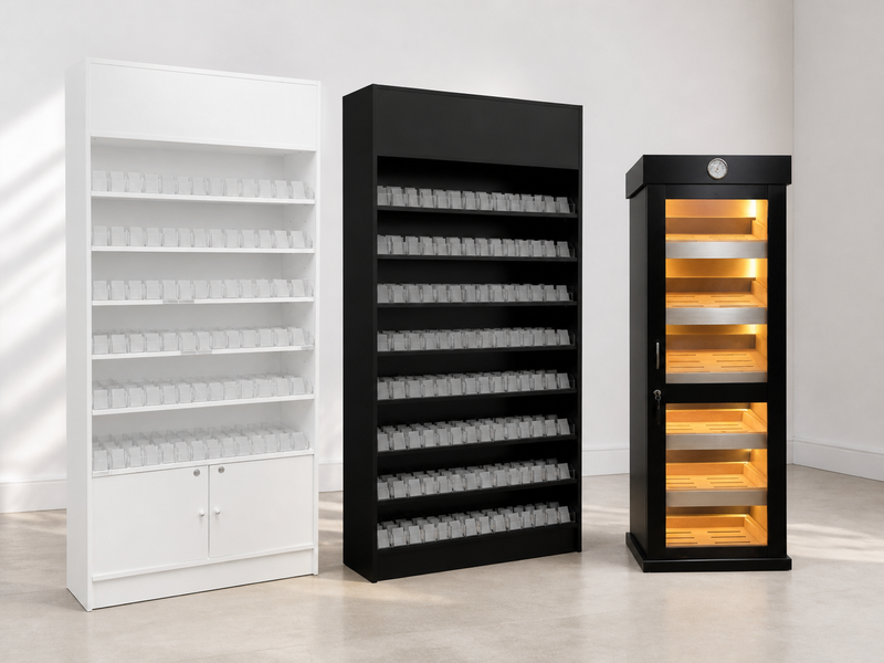 Cigarette Wallcase Displays