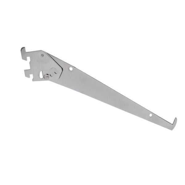 Adjustable Shelf Bracket for Universal Slot – Chrome