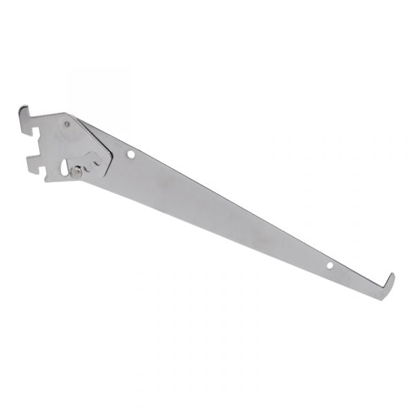 Adjustable Shelf Bracket for Universal Slot – Chrome