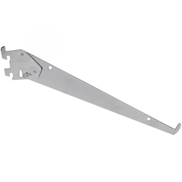 Adjustable Shelf Bracket for Universal Slot – Chrome