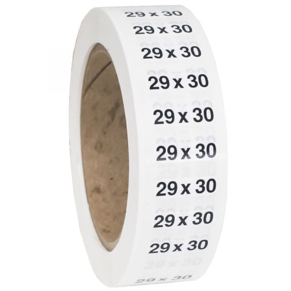 Size 29x30 labels