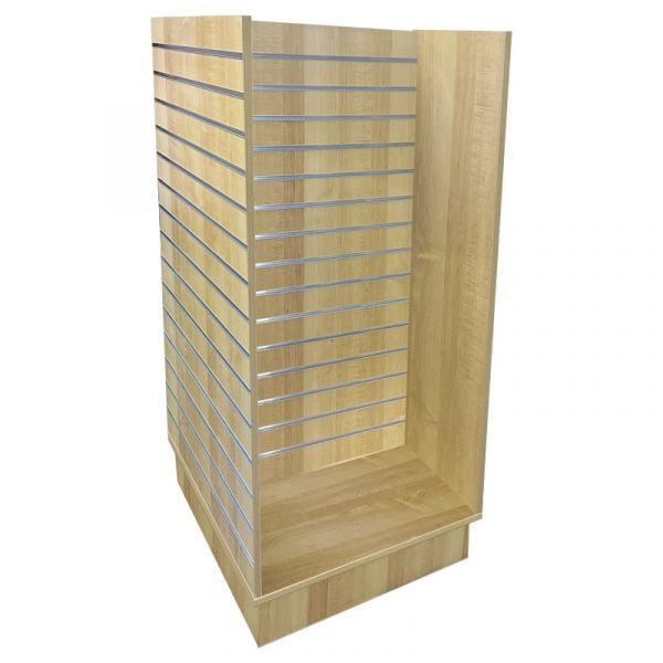 Slatwall 2ft H Unit W/ Aluminum Inserts