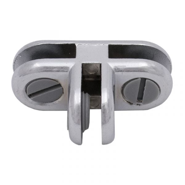 3 Way Metal Cubbie Clip - Chrome