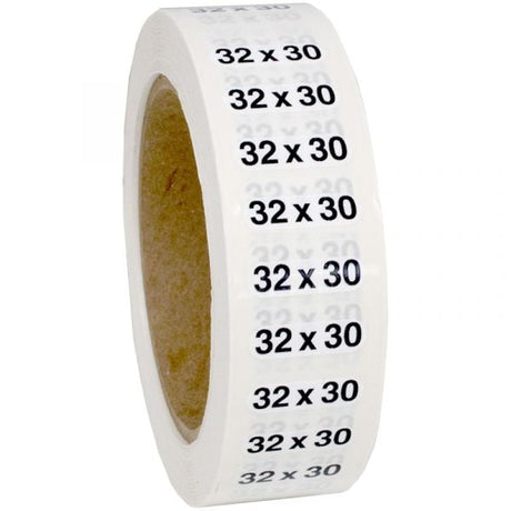Size 32x30 labels
