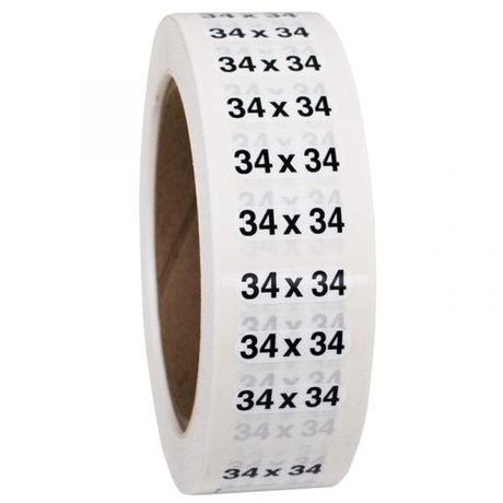 Size 34x34 labels