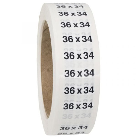 Size 36x34 labels