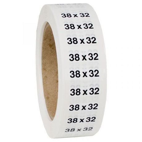 Size 38x32 labels