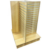 Slatwall 4-Way Display With Aluminum Inserts