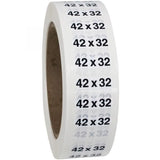 Size 42x32 labels