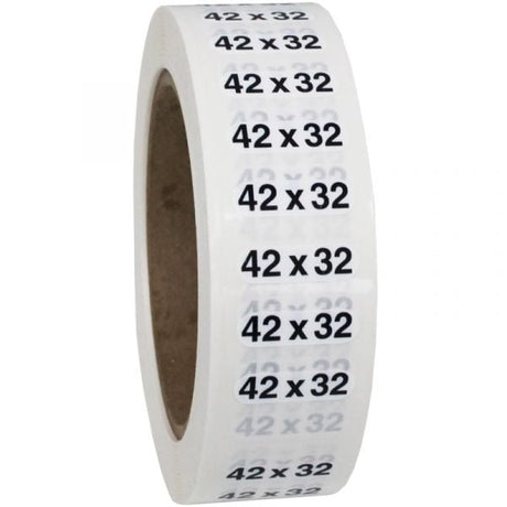 Size 42x32 labels