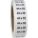 Size 44x32 labels
