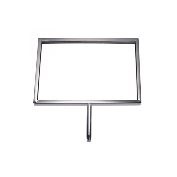 Framed Cardholder with 3-in Swedge Stem – Chrome