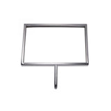 Framed Cardholder with 3-in Swedge Stem – Chrome