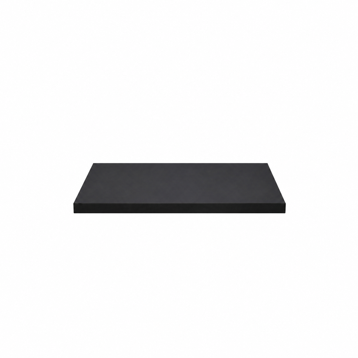 12" x 24" Black Wood Melamine Shelf
