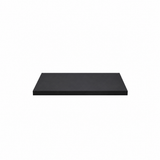 12" x 24" Black Wood Melamine Shelf