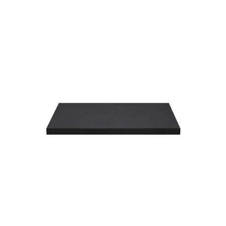 12" x 24" Black Wood Melamine Shelf