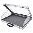 AL819 Glass Top Aluminum Case 34 x 22 angle view