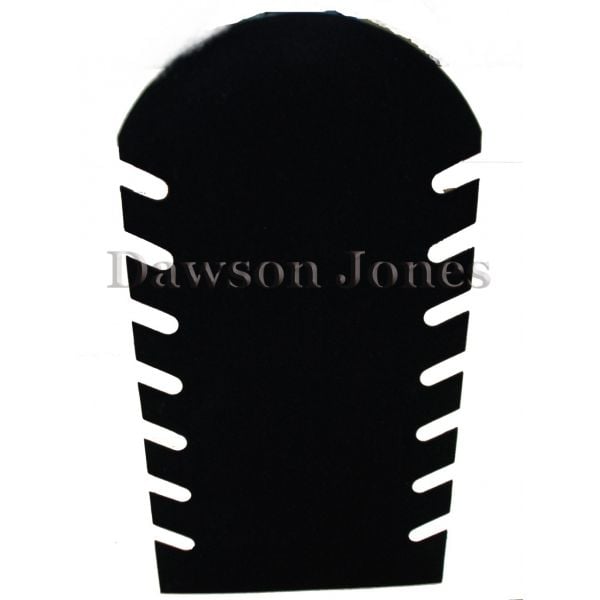 Flocked Plastic Necklace Stand - Black