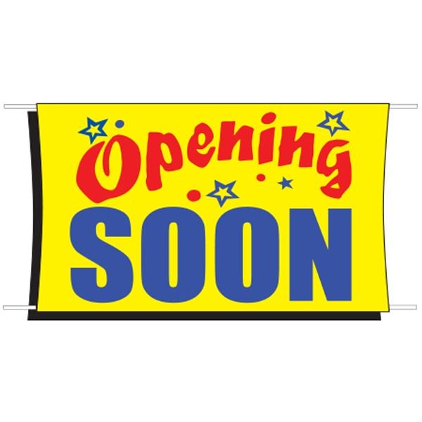 3 x 5 Opening Soon Banner