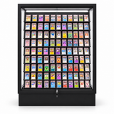 H019 Premium Double-Sided Metal Trading Card Display Case front view sized for WIP theme