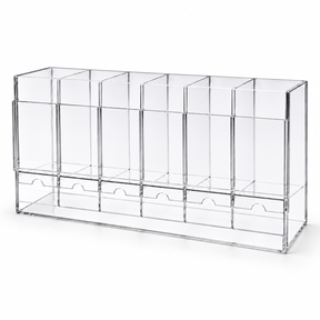 H026 Acrylic Booster Pack Holder 6 Slot Display clear acrylic organizer high resolution WIP primary image