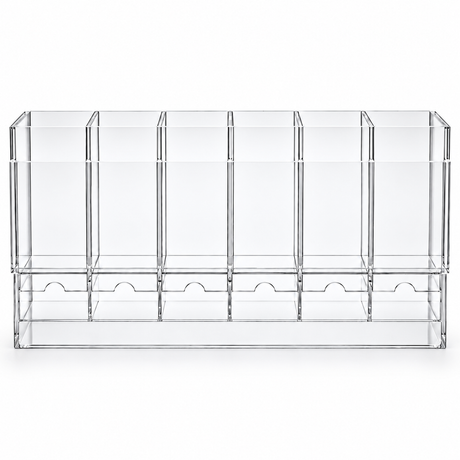 H026 Acrylic Booster Pack Holder 6 Slot Display front view secondary image for WIP theme