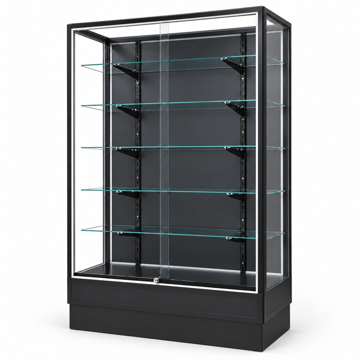 SGCXW4RB Radius Edge Retail Wallcase right-facing angled view